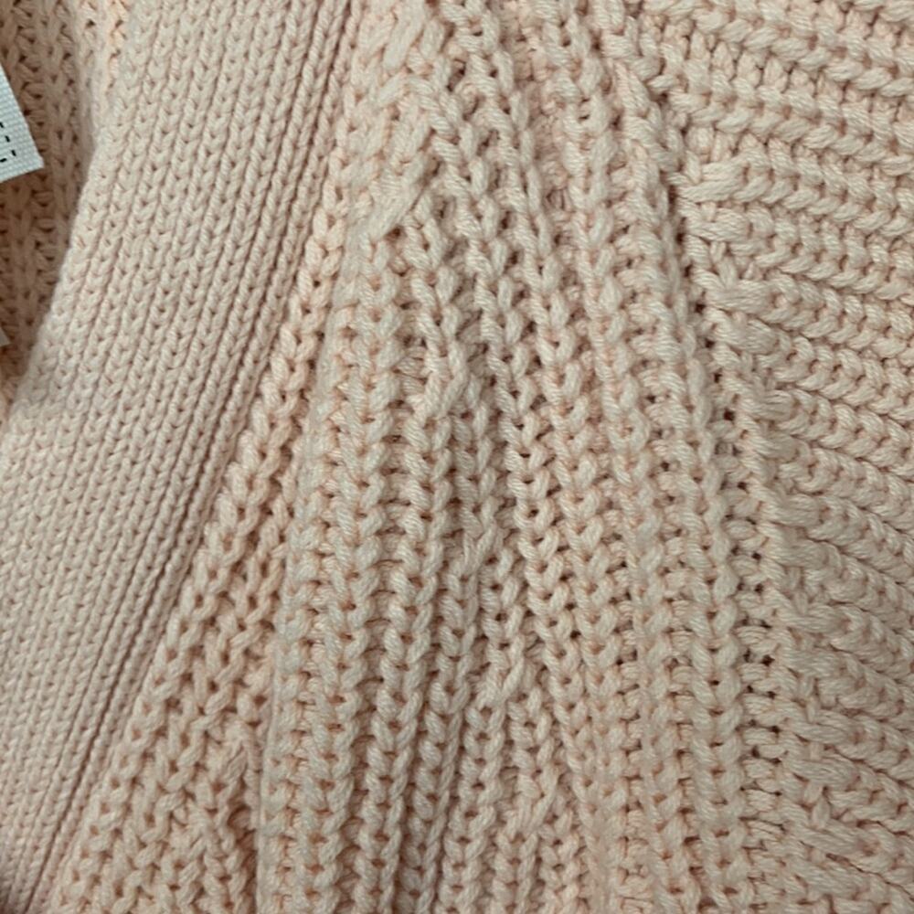 Sabo Skirt womens Large knit wrap sweater dress elle tie waist pink v neck - Picture 7 of 14